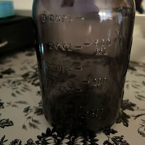 Purple Glass Ball Collectable Measuring Jar